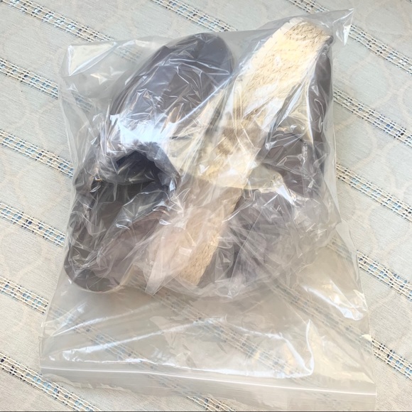 NWT Vince Jesson Espadrille Slingback Sandal Smoke Grey Platform Wedge Woven - Picture 2 of 11